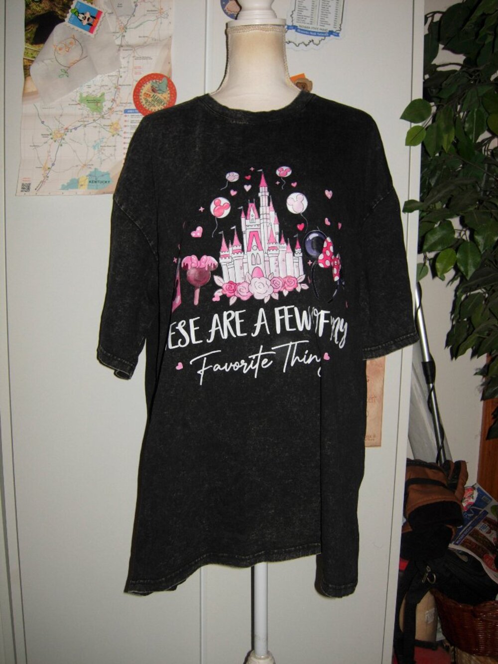 Black Mineral Washed Favorite Things T-Shirt XXL